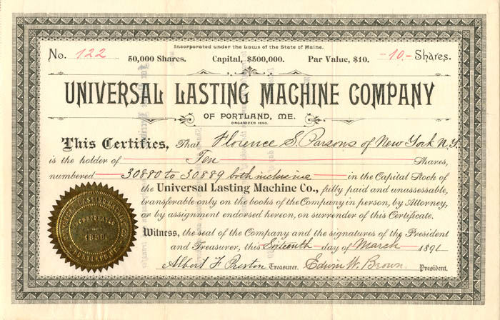 Universal Lasting Machine Co.